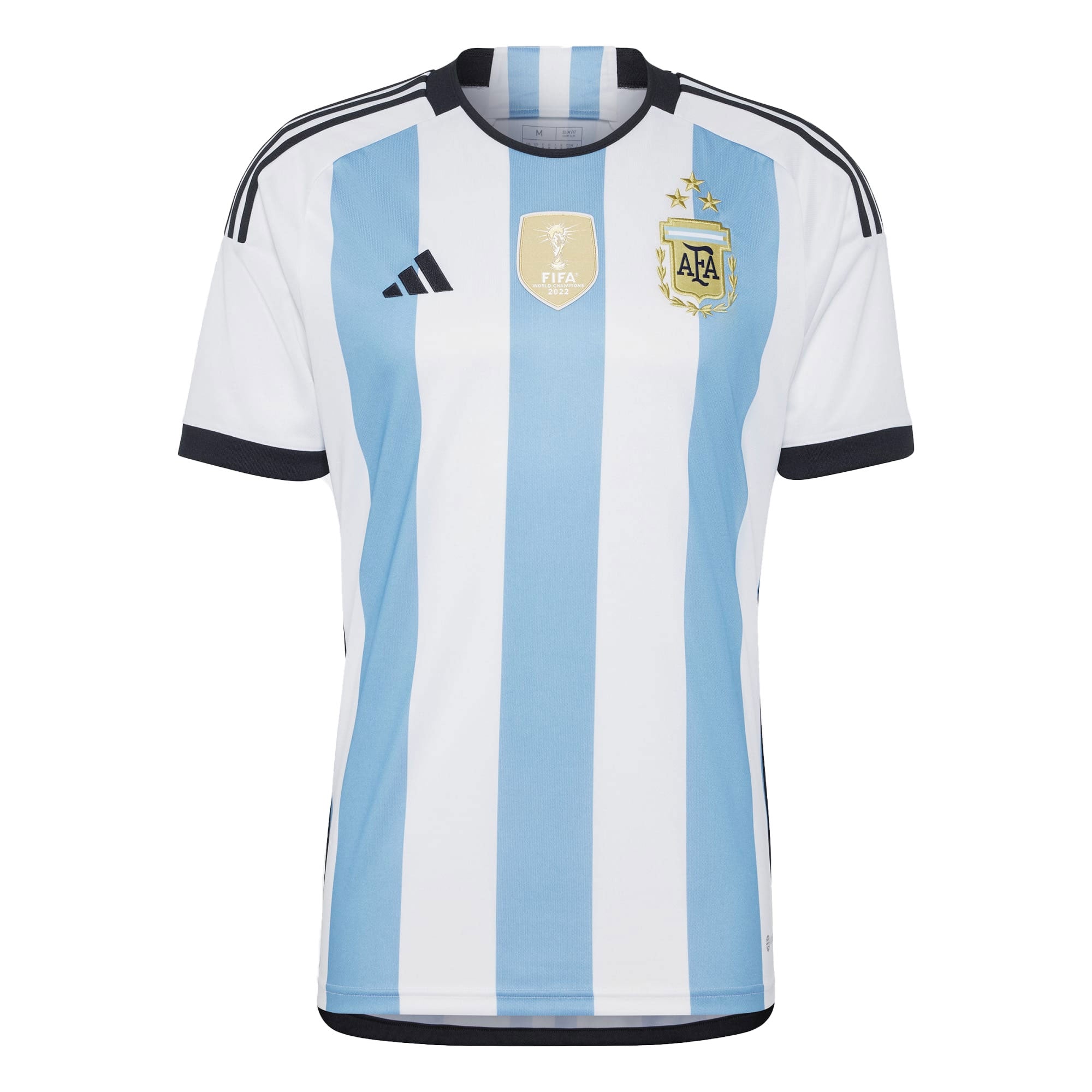 adidas Men's Argentina 2022 Winners Home Jersey White/Blue、mySite、noshort