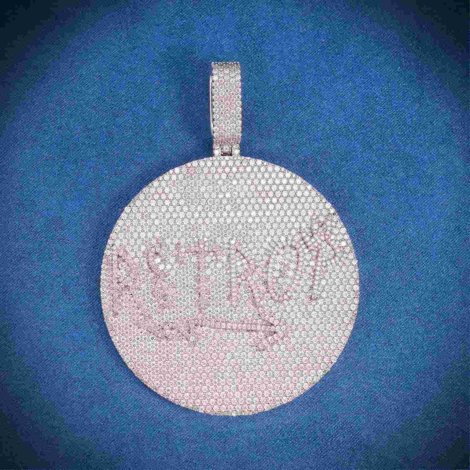 R3TROY Custom Moissanite Pendant 14K Gold、mySite、hinf8tx79