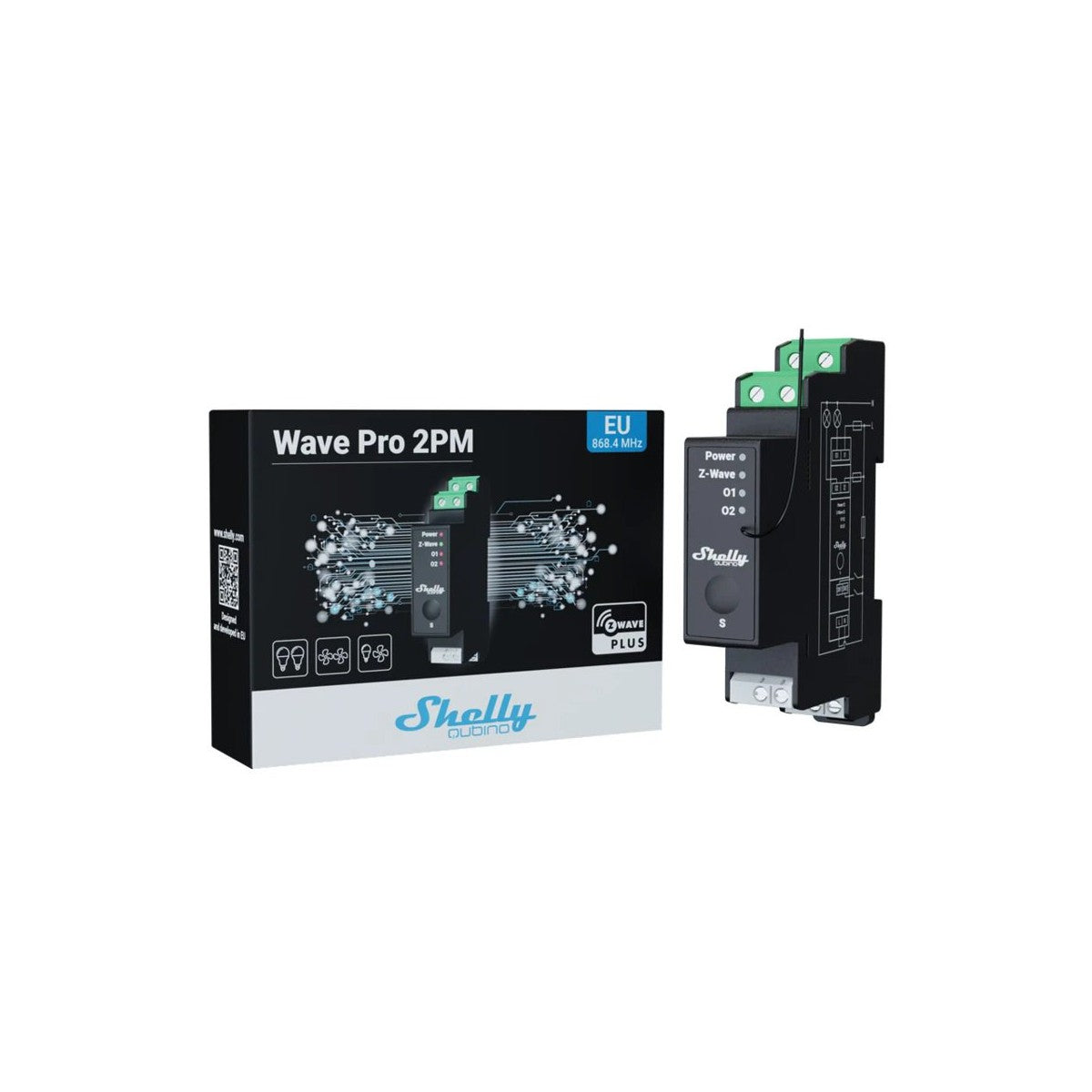 Shelly Qubino Wave PRO 3 – Z-Wave、mySite、fannypackpong