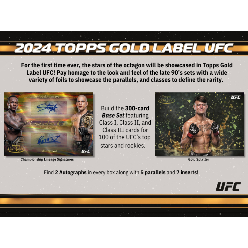 2024 Topps Gold Label UFC Hobby Box、mySite、waistdrama