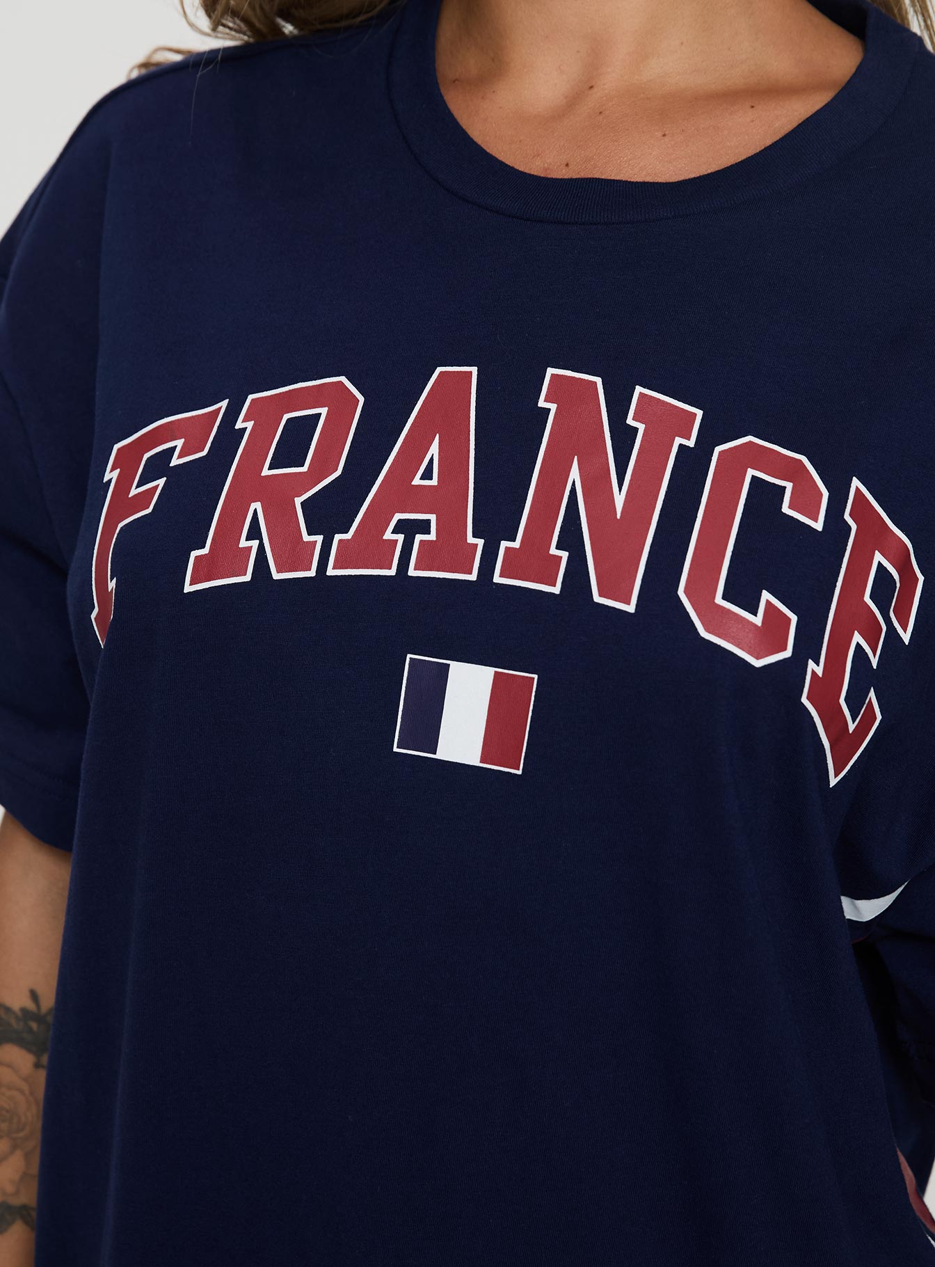 Goal France Oversized Tee Blue、mySite、solidvoid