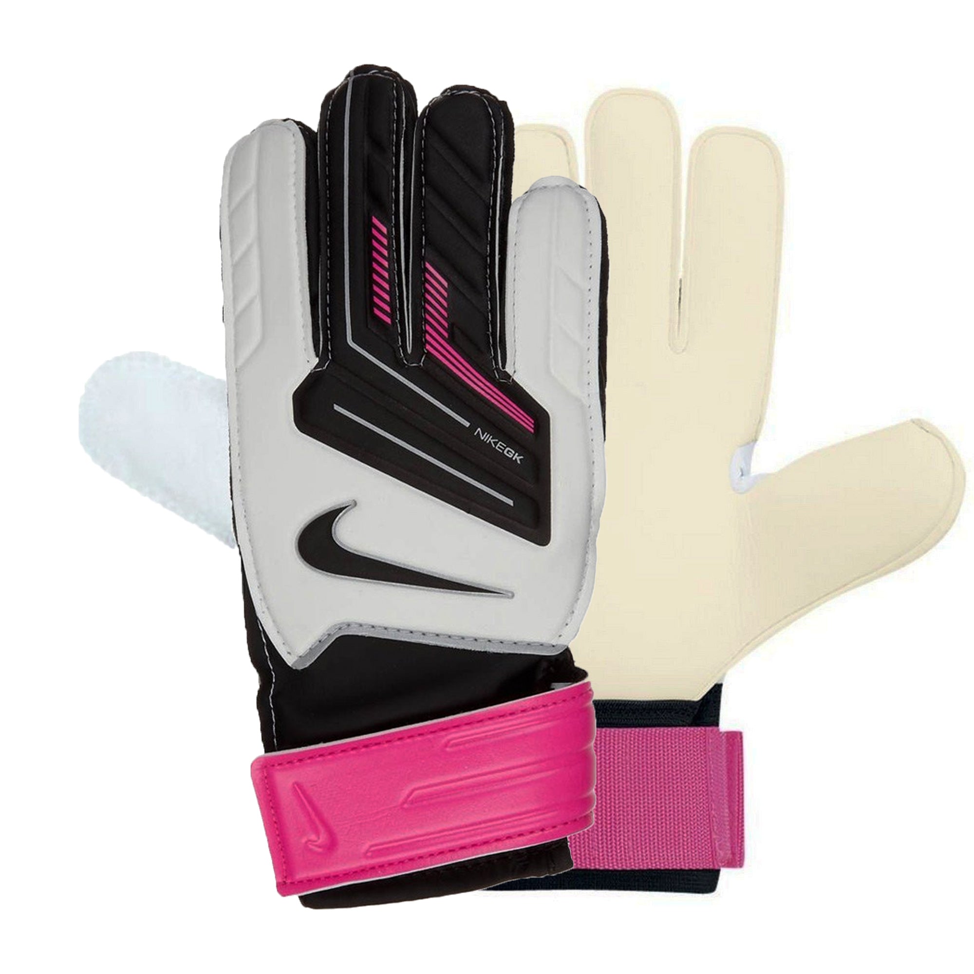 Nike Kids Goalkeeper Grip Gloves White/Black/Pink、mySite、bottomscart