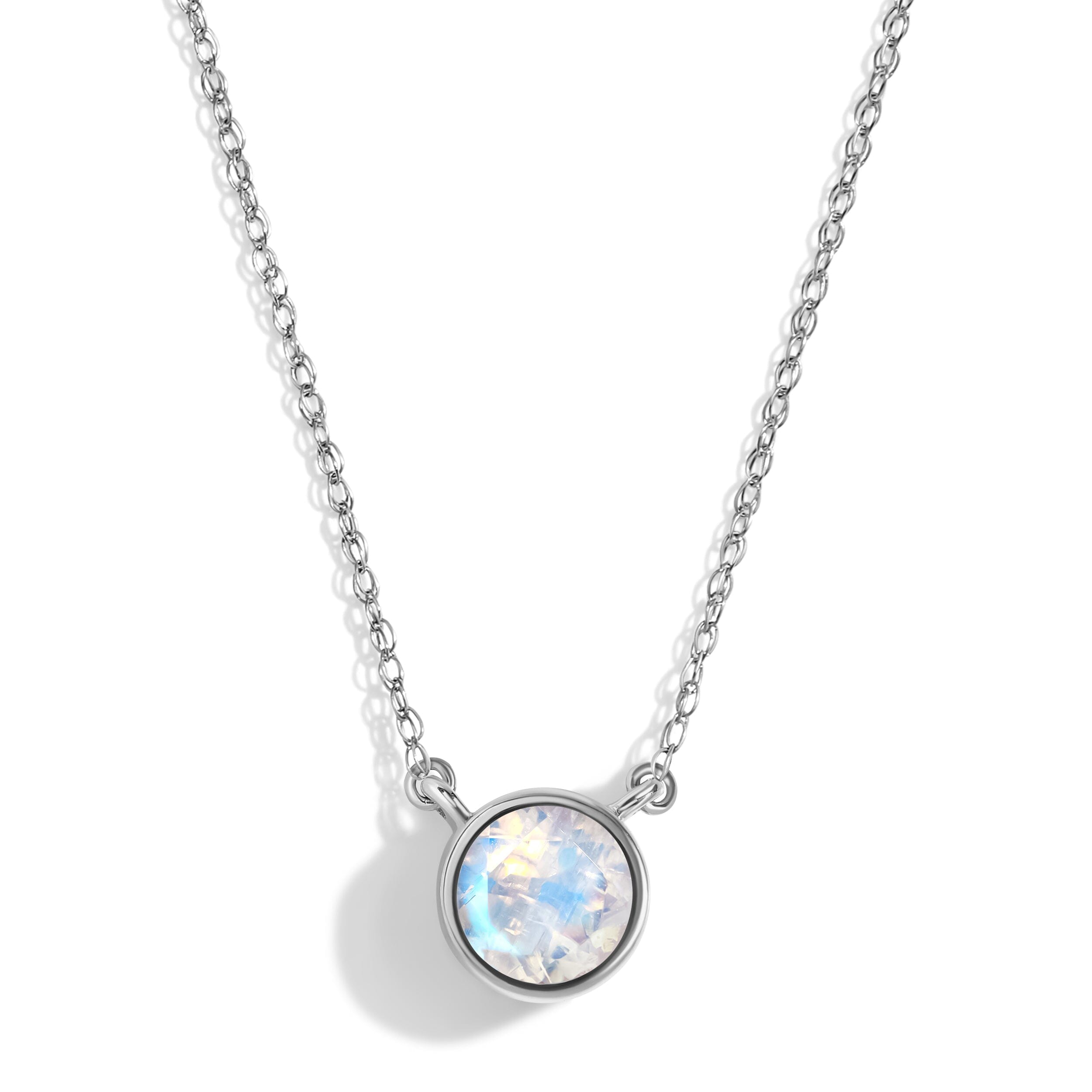 Moonstone Necklace - Solitaire + Free Gift Bag、mySite、hinf8tx79