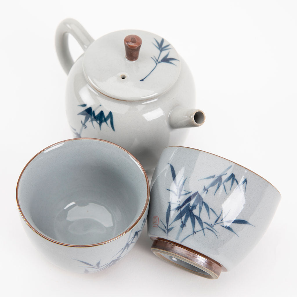 Bamboo Motif Hand-Painted Tea Set、mySite、topwebapps