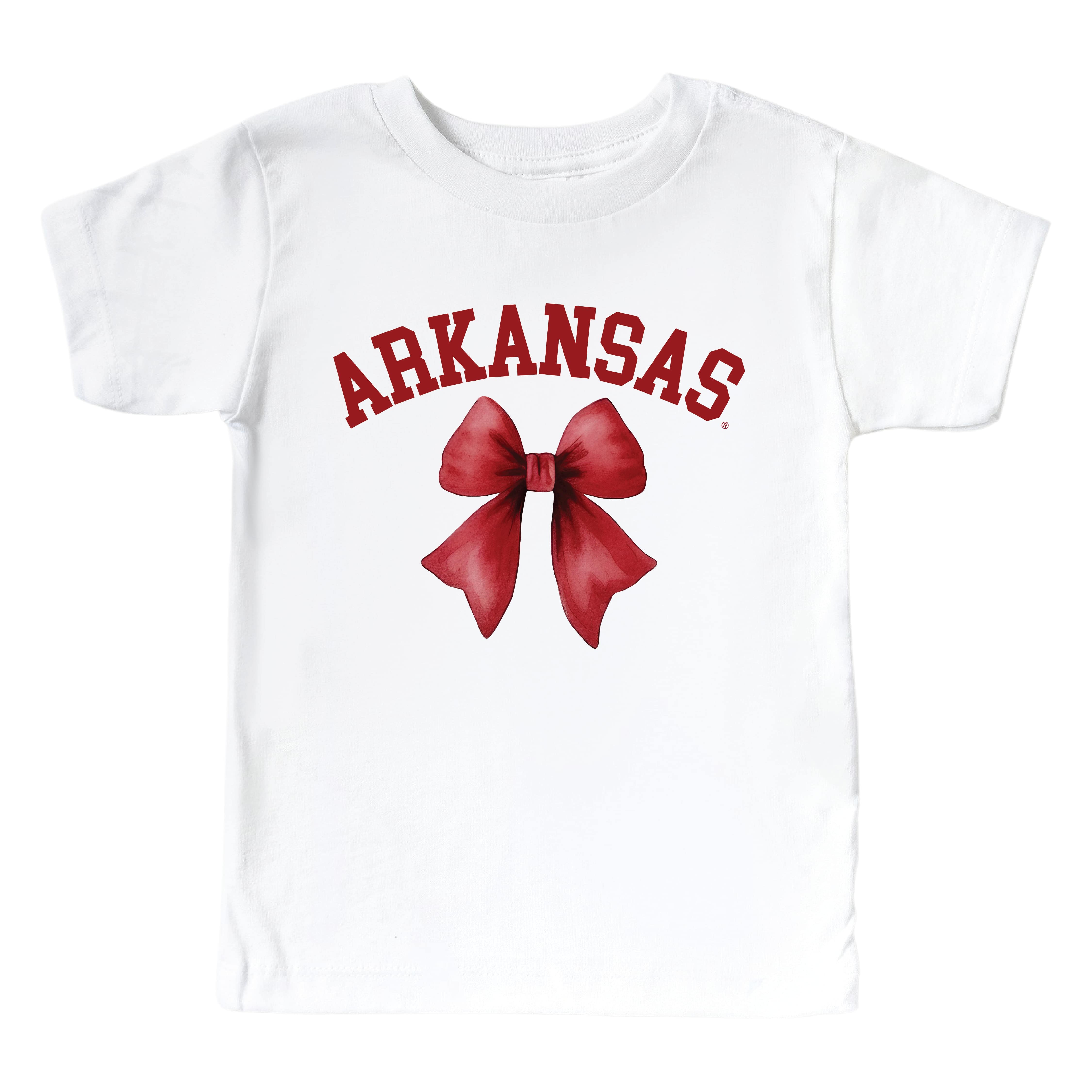  University of Arkansas | Football & Bows Kids Graphic Tee、mySite、layawaytickets