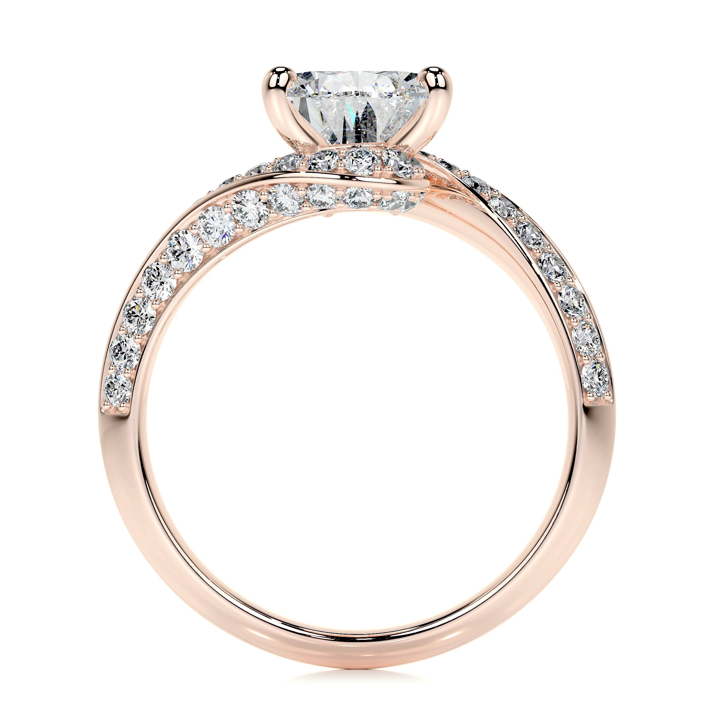 Sabrina Lab Grown Diamond Ring -14K Rose Gold、mySite、hinf8tx79