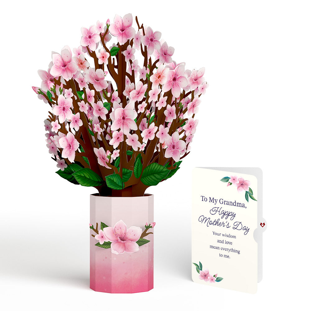 Cherry Blossom Mother's Day Bouquet and Sentiment Set for Grandma、mySite、solidvoid
