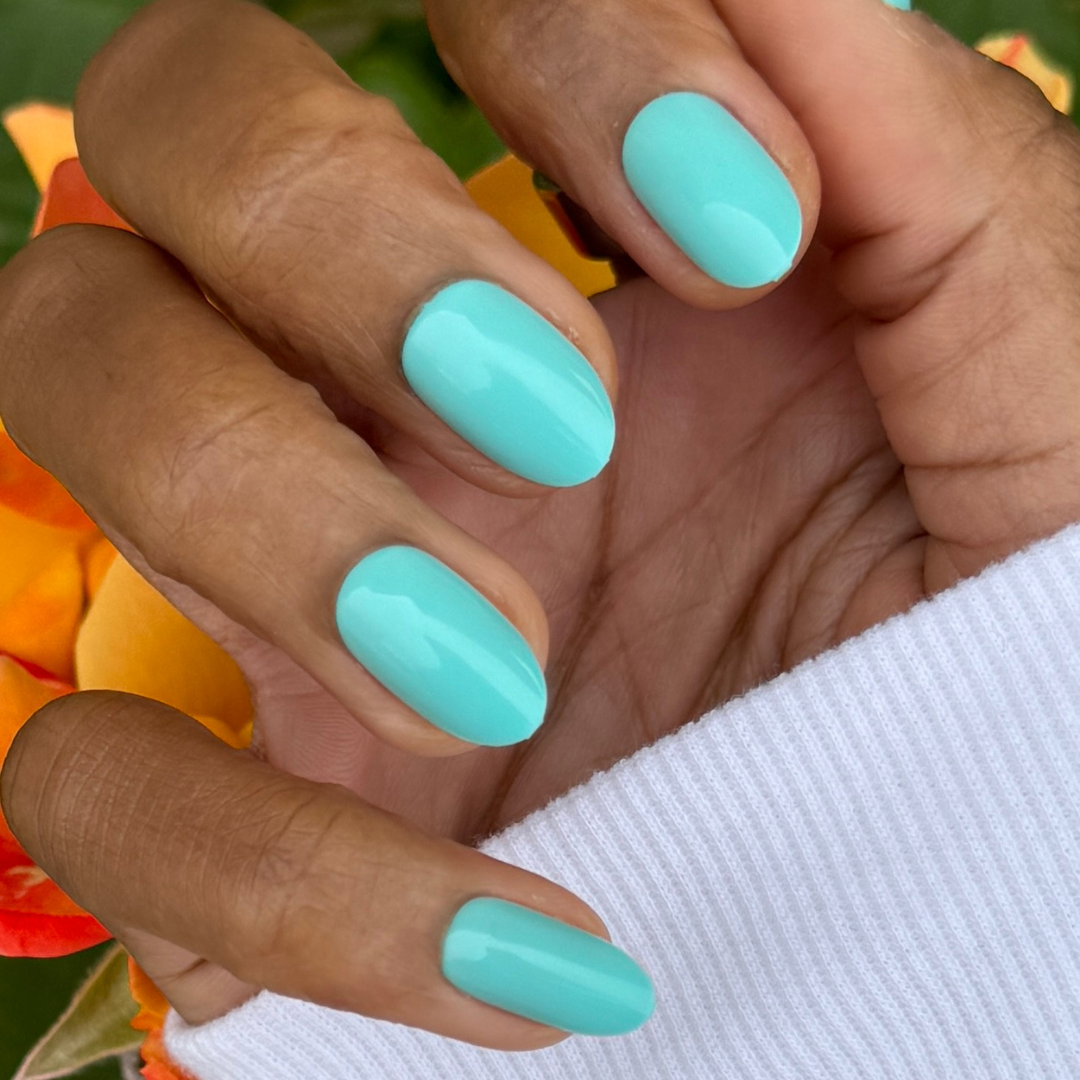 All Manis on Deck | Medium | Oval - Tab Press-On、mySite、solidvoid