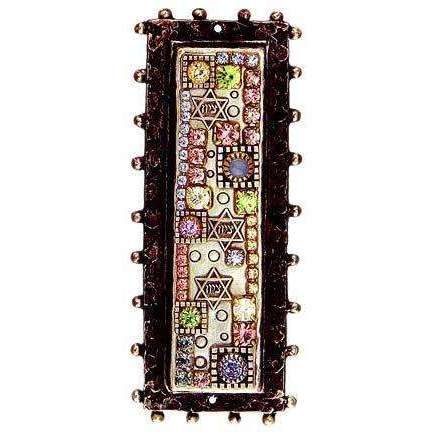 Michal Golan Jewish Star and Swarovski Crystals Mezuzah、mySite、topwebapps