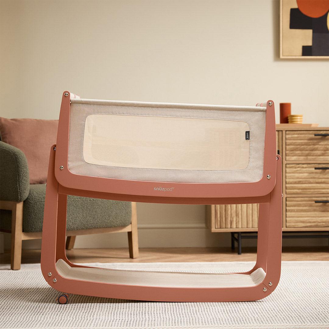  SnuzPod 5 Bedside Crib - Terracotta、mySite、merchandisen