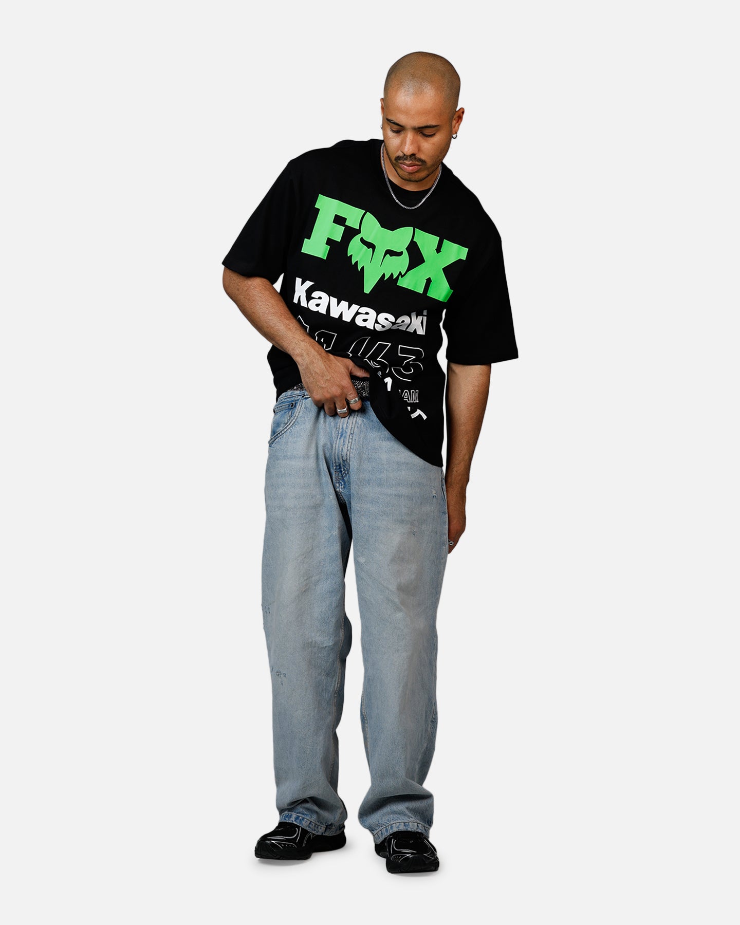 Fox Racing Kawi Oversized T-Shirt Black、mySite、zt4zffjzw