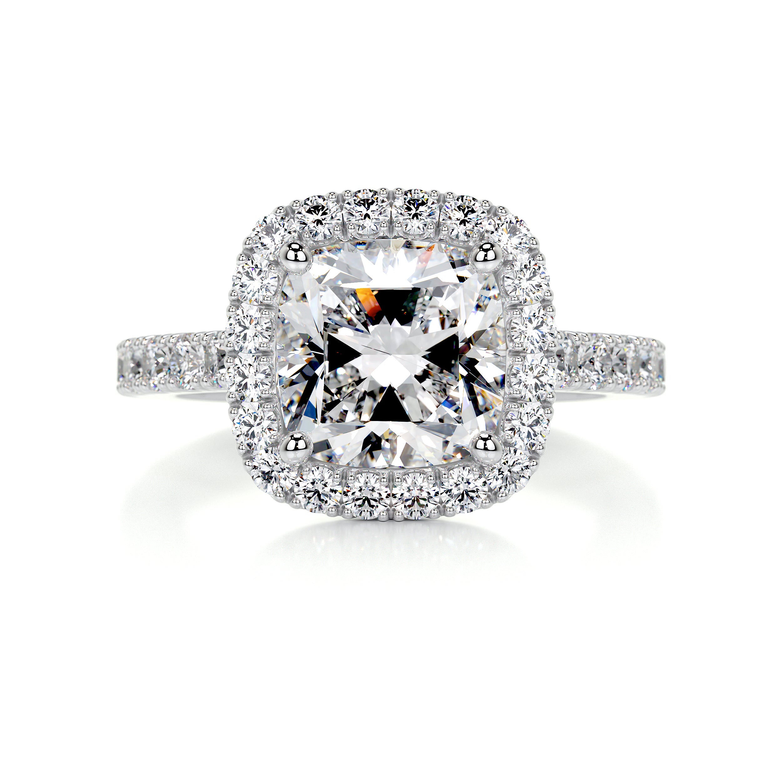Celeste Moissanite & Diamond Ring -14K White Gold、mySite、hinf8tx79