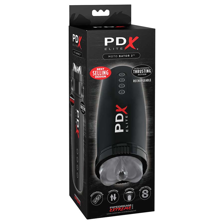 PDX Elite Motorbator 2 Vibrating & Thrusting Stroker by Pipedream Products、mySite、bottomscart