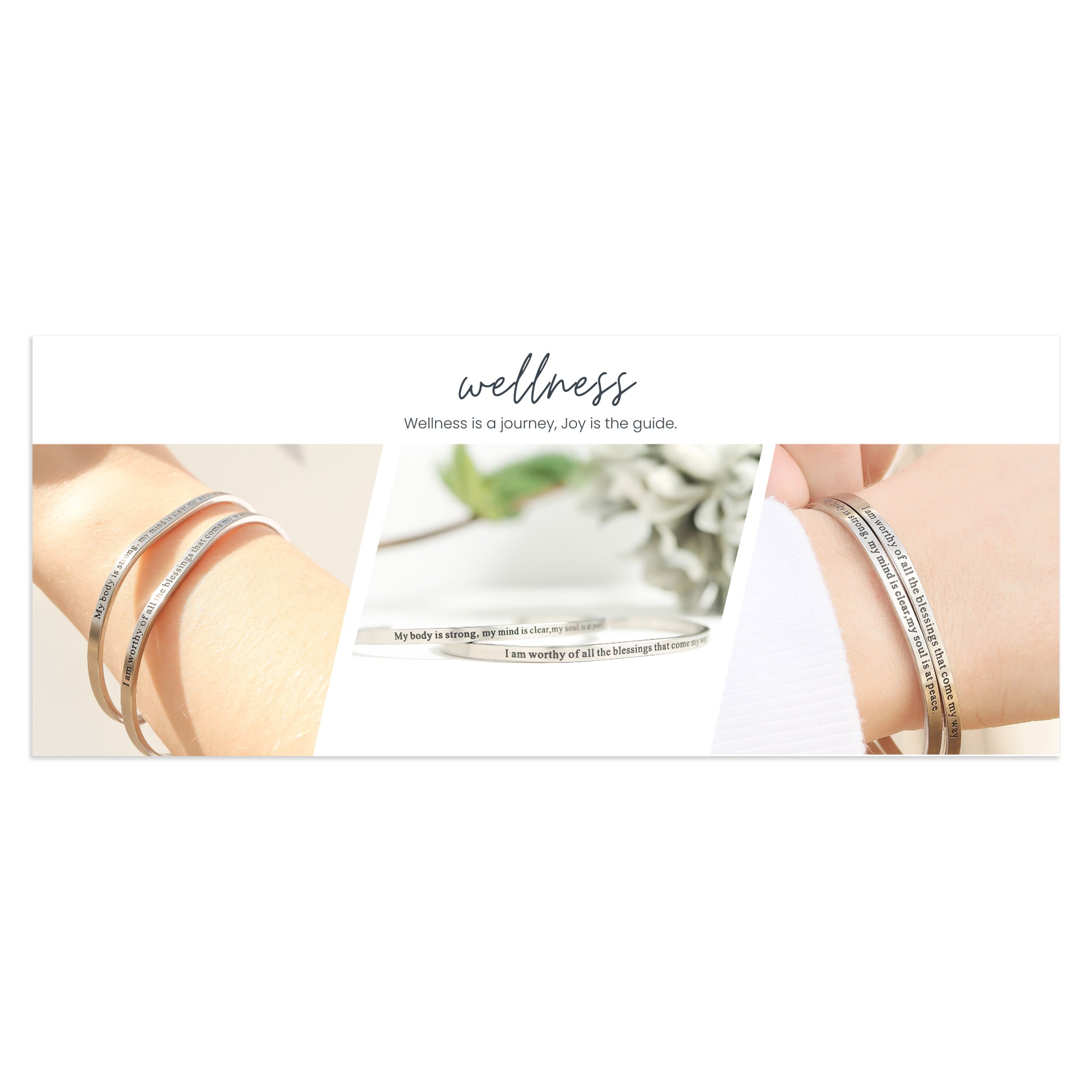 Wellness Engraved Bracelet Display Sticker / CRD0006、mySite、dreamappss