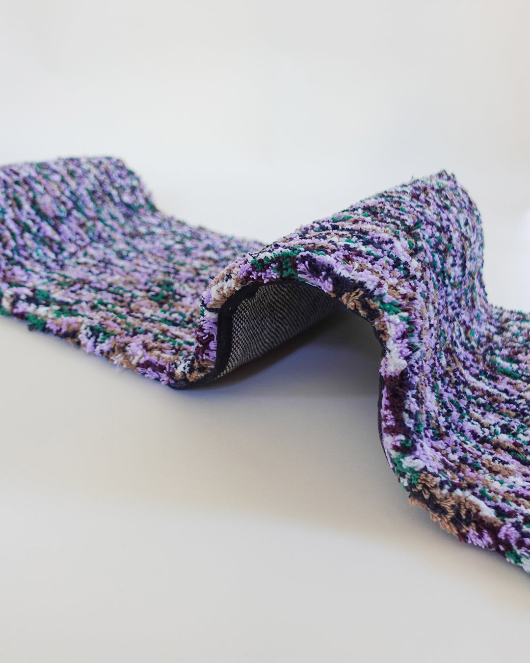 Recycled Cotton Purple and Green Tufted Runner Rug、mySite、gigharbornorthrealestate