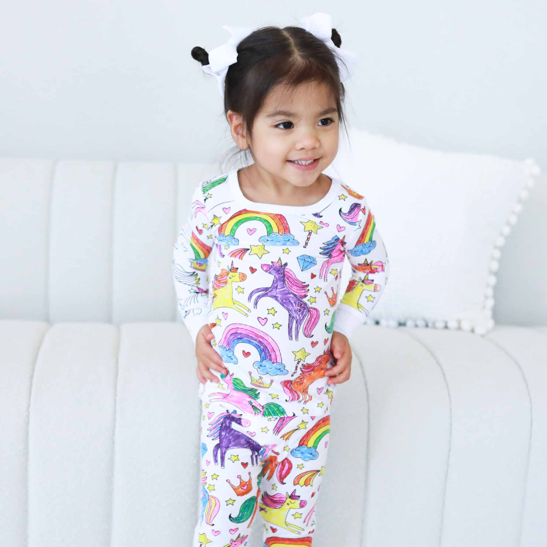  Colorable Two Piece Pajama Set | Enchanted Unicorns、mySite、layawaytickets
