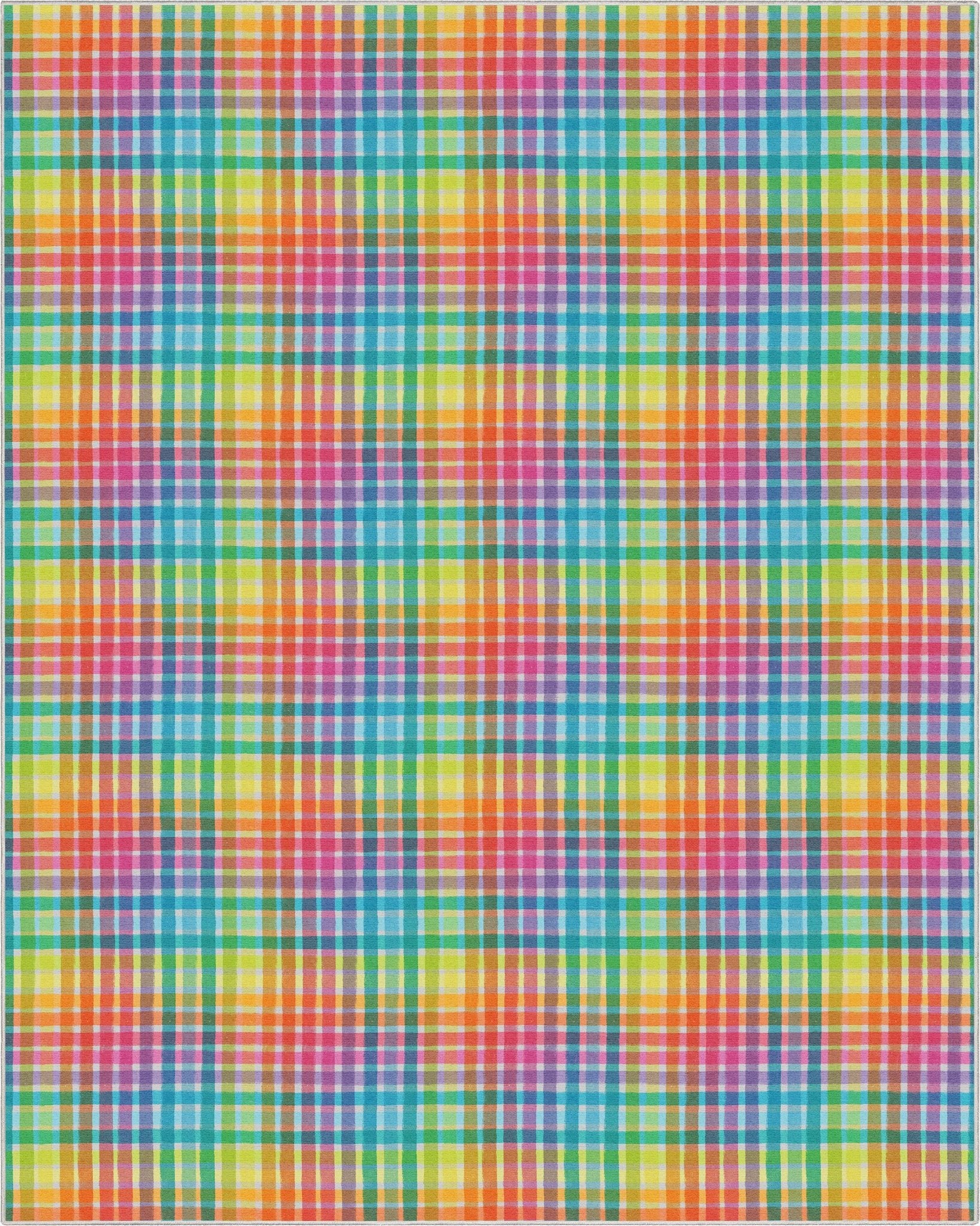 Crayola Plaid Area Rug By Well Woven、mySite、gigharbornorthrealestate