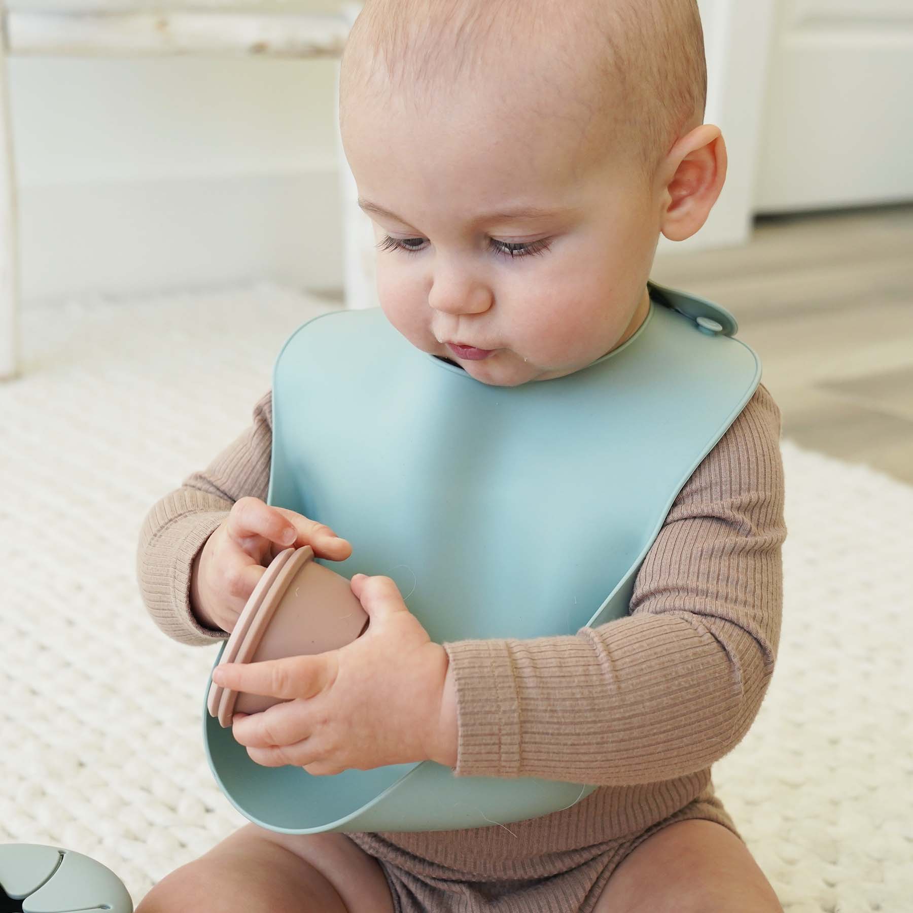  Silicone Baby Bib 3pc Set | Green Ombre、mySite、layawaytickets