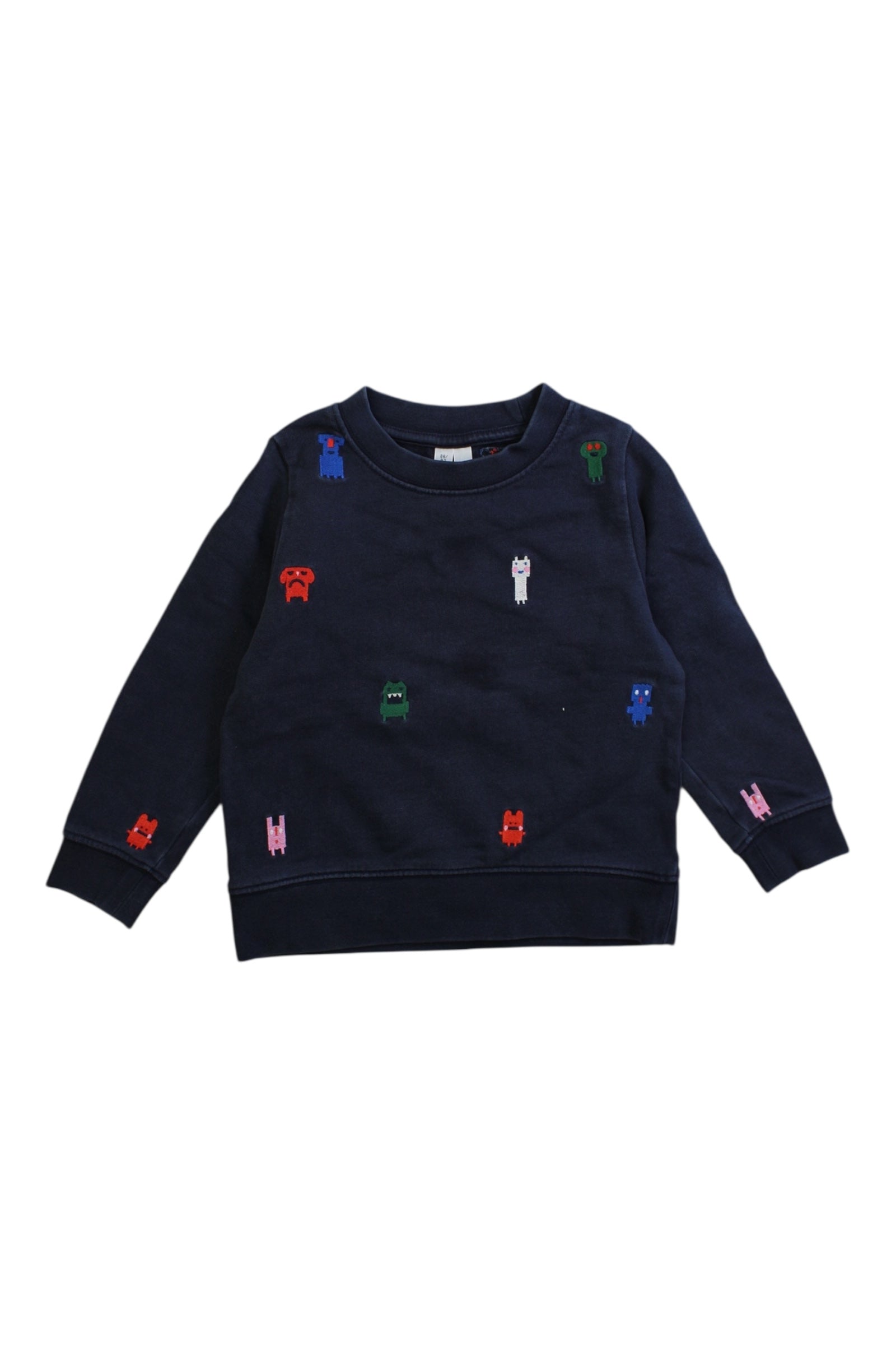 Arket Embroidered Crewneck Sweatshirt 12-24M、mySite、g9winljtr