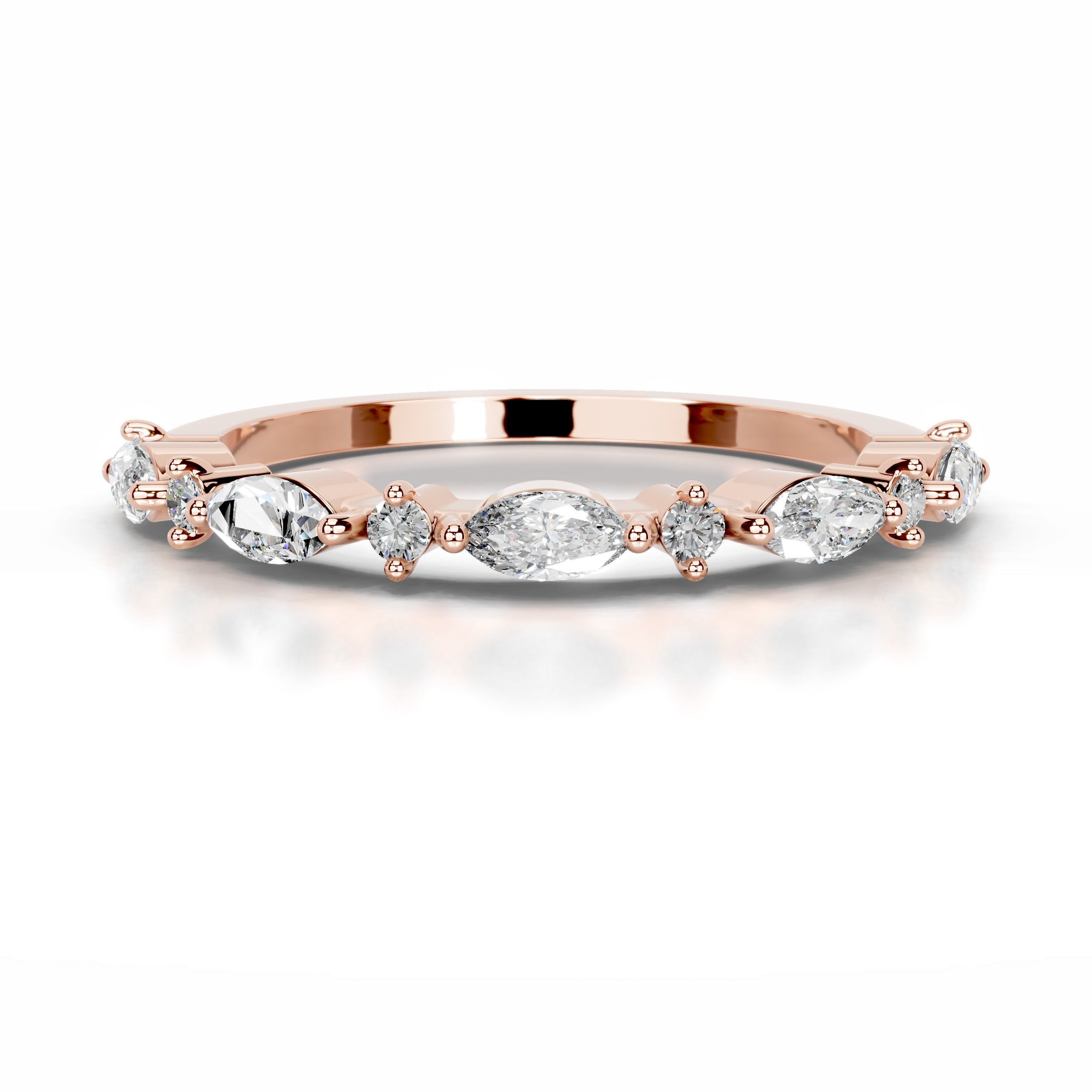 Vienna Diamond Wedding band - 14K Rose Gold、mySite、hinf8tx79