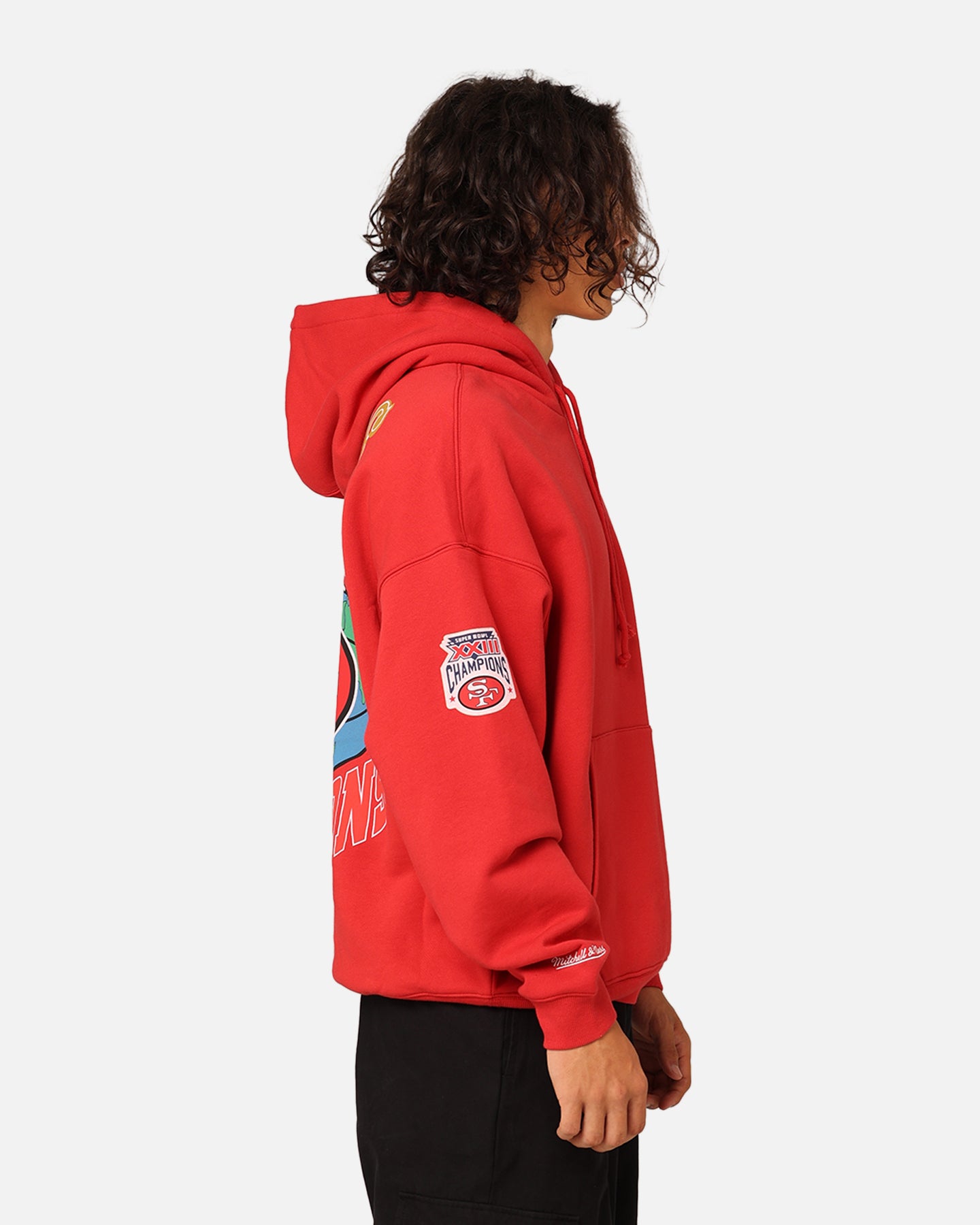 Mitchell & Ness San Francisco 49ers Super Bowl World Hoodie Faded Red、mySite、zt4zffjzw