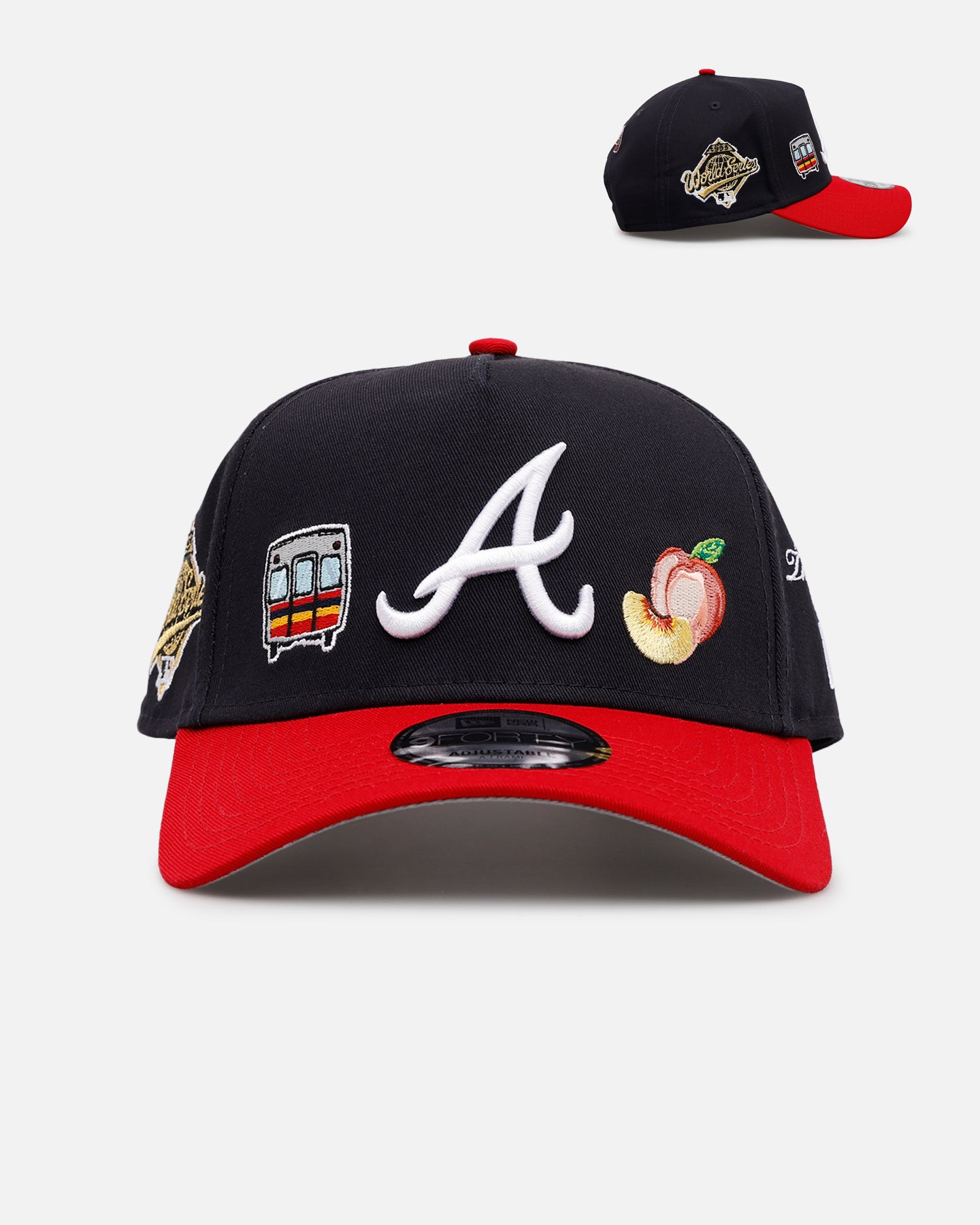 New Era Atlanta Braves 'City Icons' 9FORTY A-Frame Snapback Navy/Red、mySite、zt4zffjzw