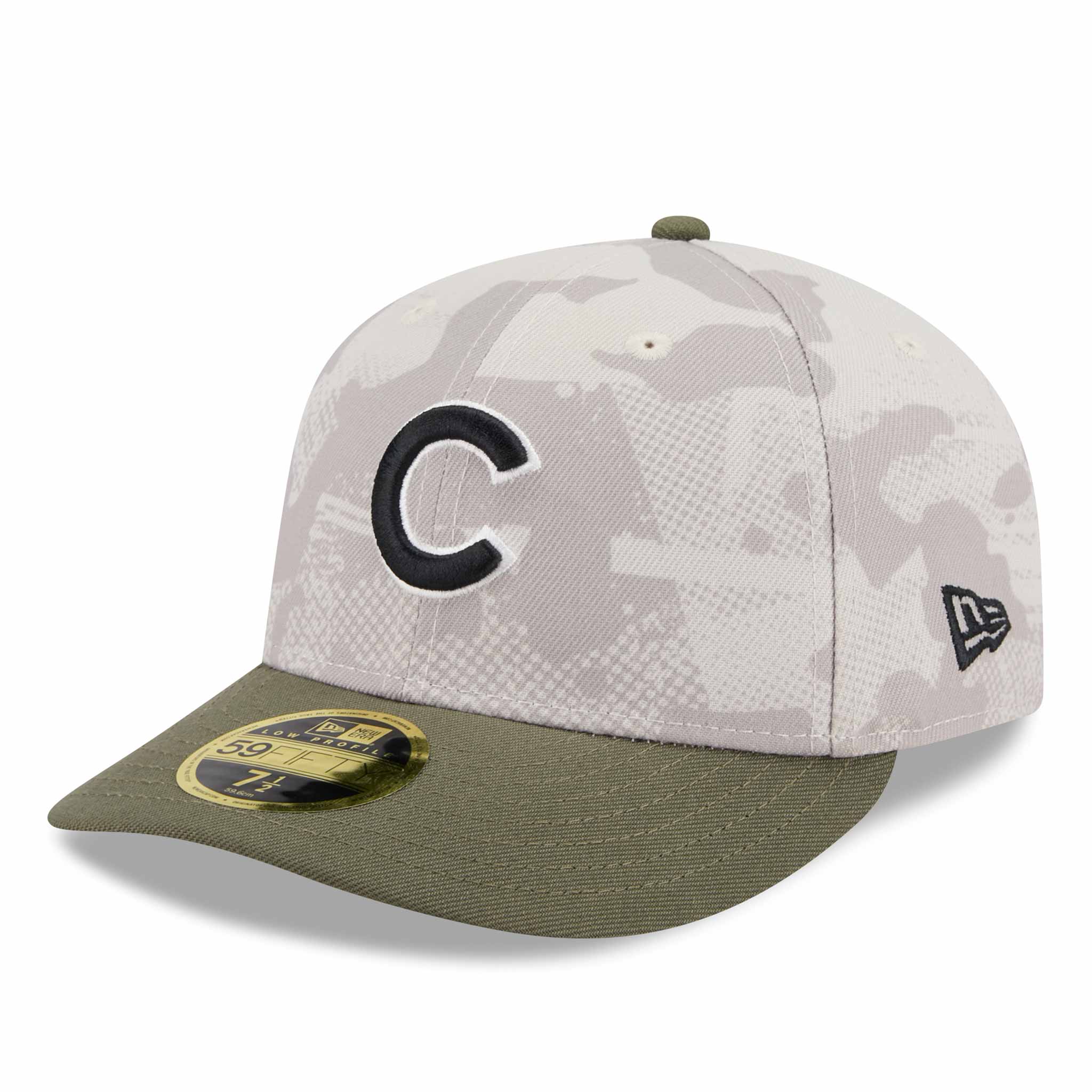 Chicago Cubs New Era 2025 Armed Forces Day 59FIFTY Low Profile Fitted Cap、mySite、vikingsvslions