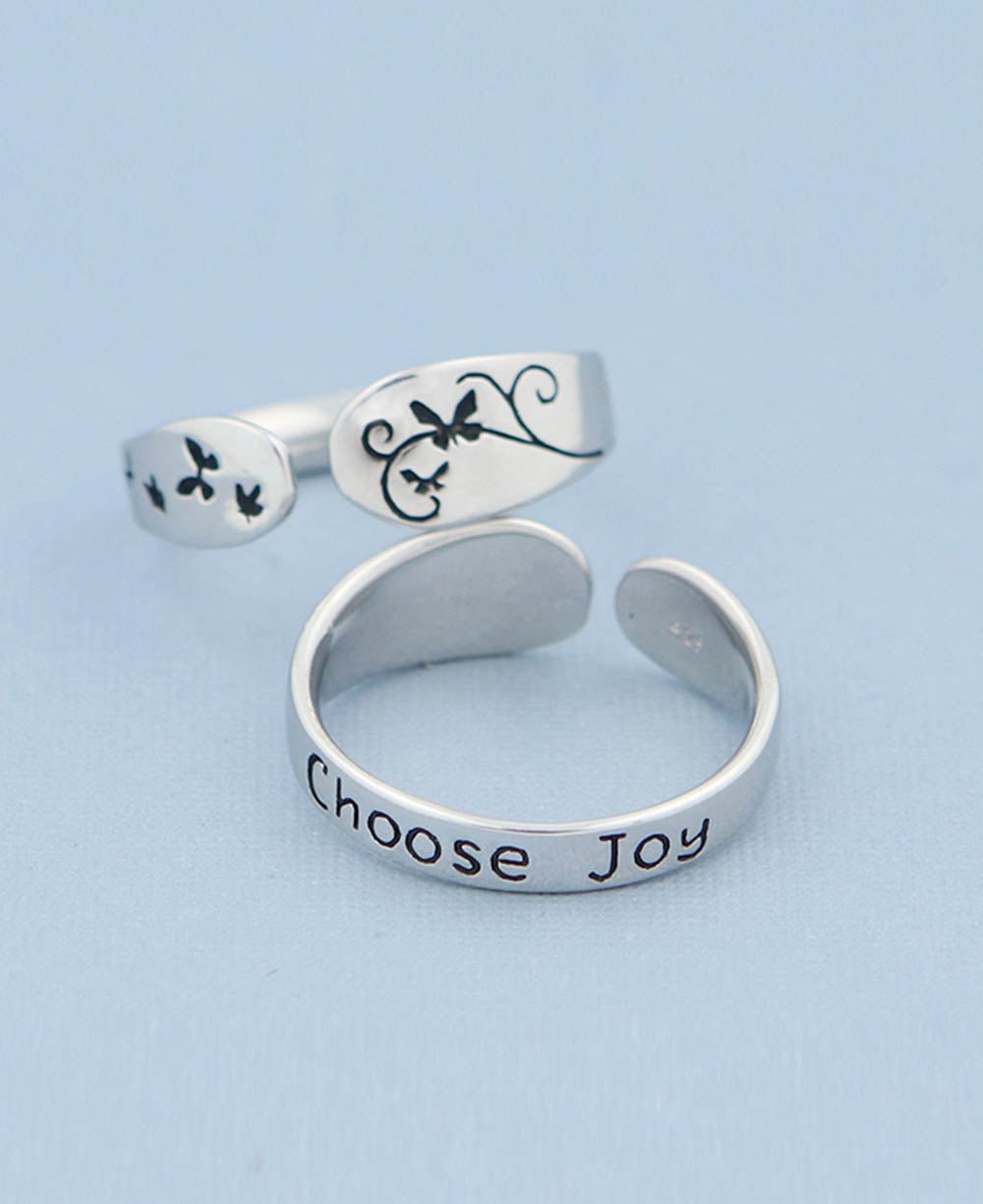 Choose Joy Inspirational Mantra Ring、mySite、topwebapps