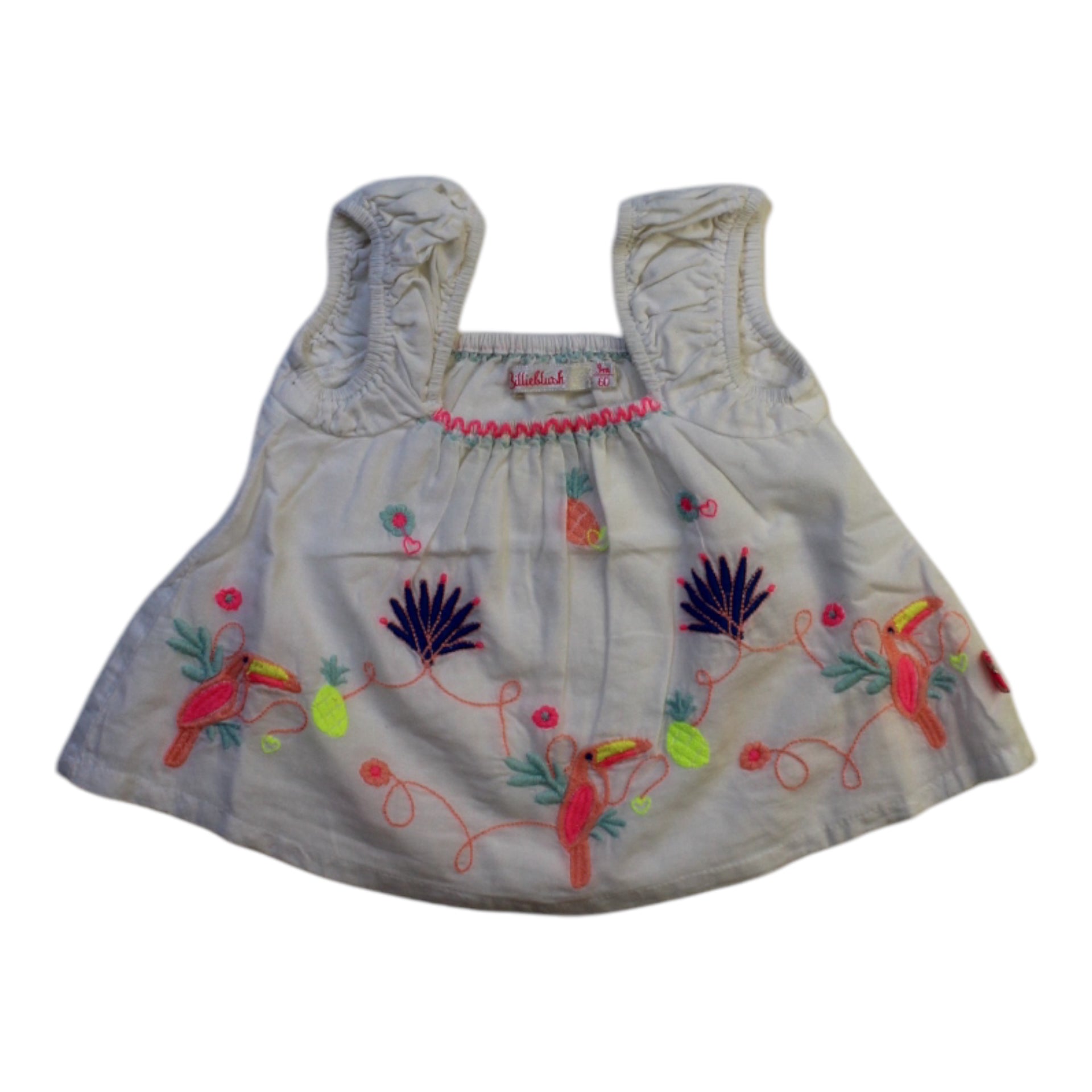 Billieblush Sleeveless Embroidered Top 0-3M、mySite、g9winljtr
