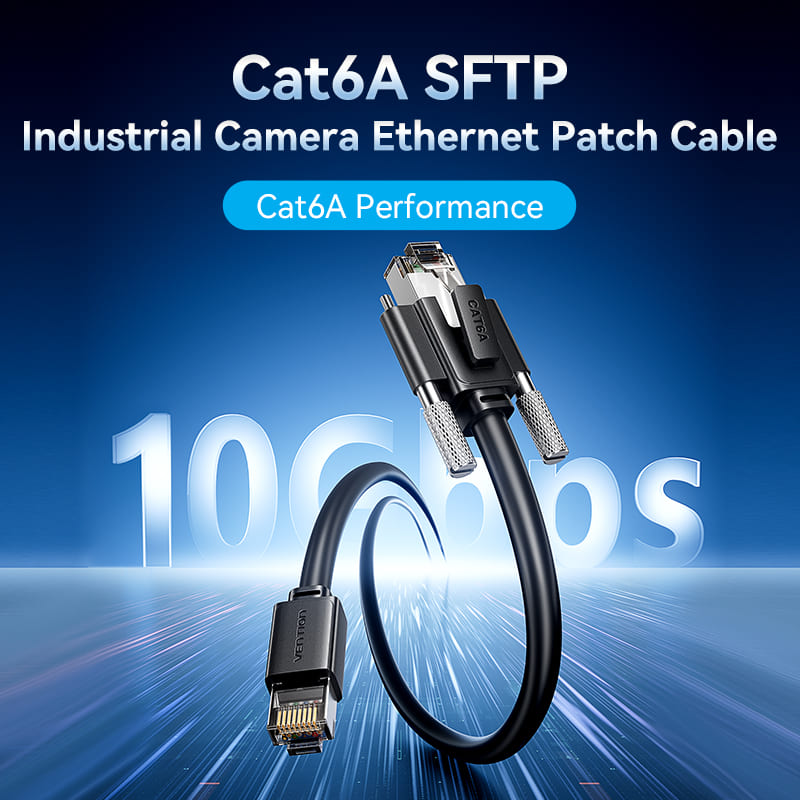 Vention Cat6A SFTP Industrial Camera Ethernet Patch Cable、mySite、fannypackpong