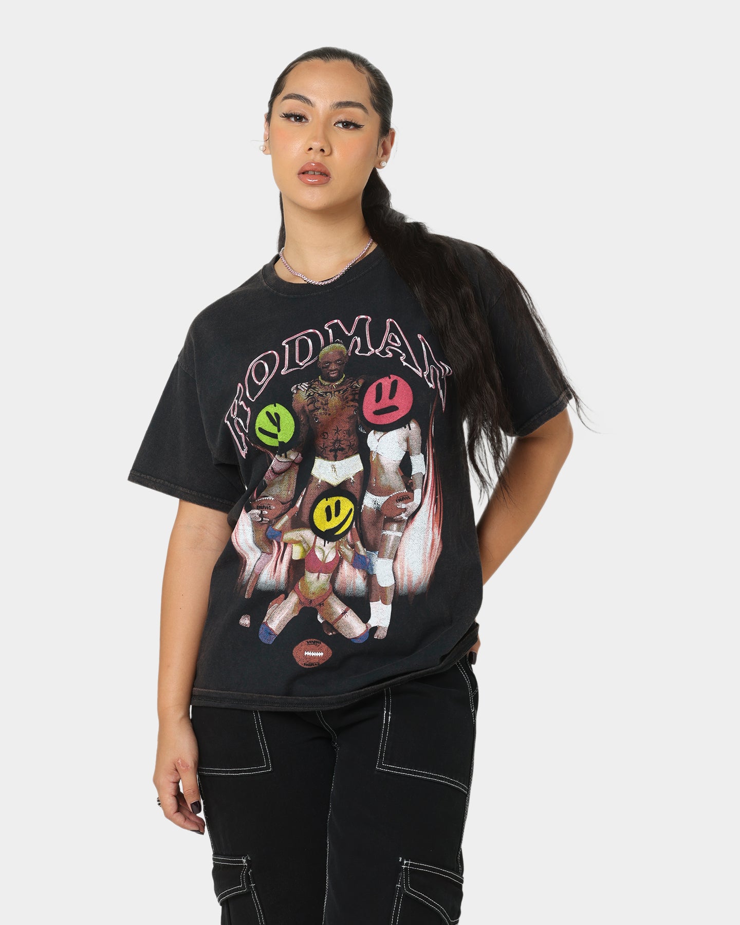 Rodman Brand Partyboy Vintage T-Shirt Black Wash、mySite、zt4zffjzw