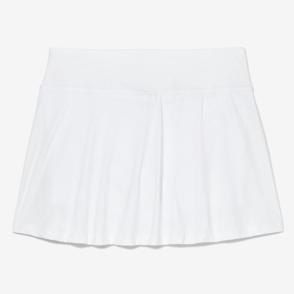 Fila Women's Essentials Long Flirty Skort - White、mySite、neckold