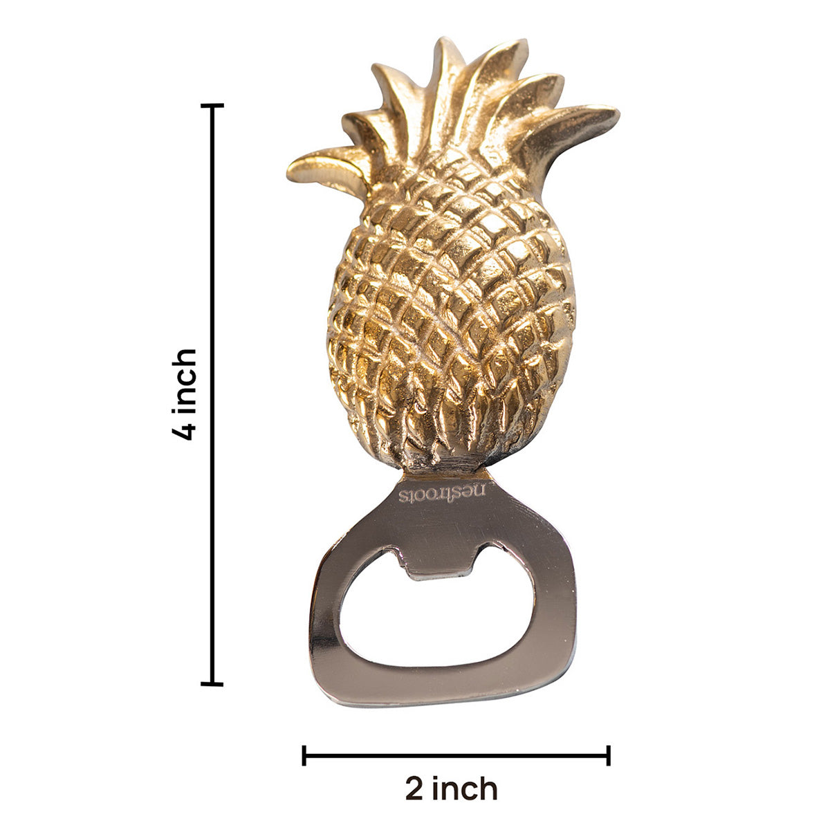 Stainless Steel Bottle Opener | Pineapple Design | Gold、mySite、camillekostekn