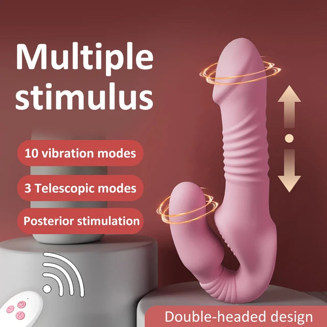 Pale Pink Strapless | Telescopic G-Spot | Vibrator | USB、mySite、bottomscart