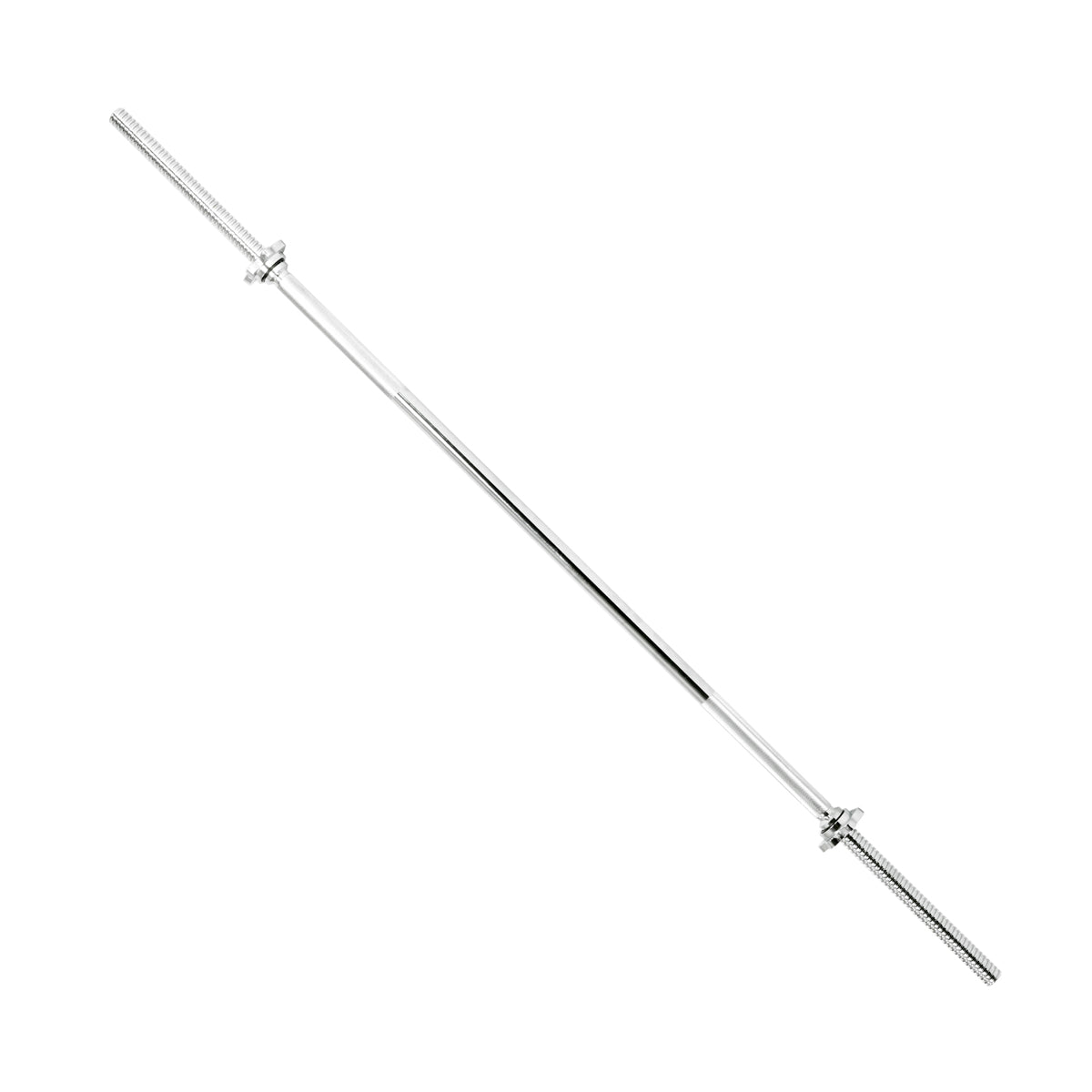  60'' Chrome Barbell Bar, 1'' Diameter Threaded w/ Ring Collar、mySite、ghnorth