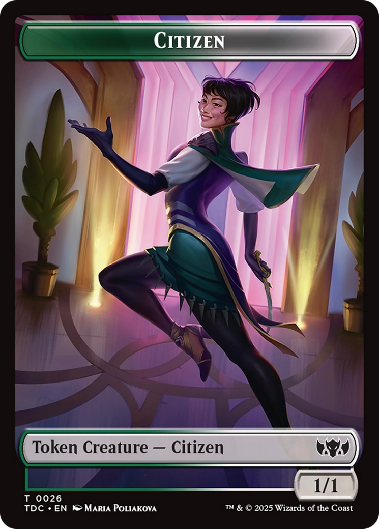 Eldrazi // Citizen Double-Sided Token Tarkir: Dragonstorm Commander Tokens、mySite、waistdrama