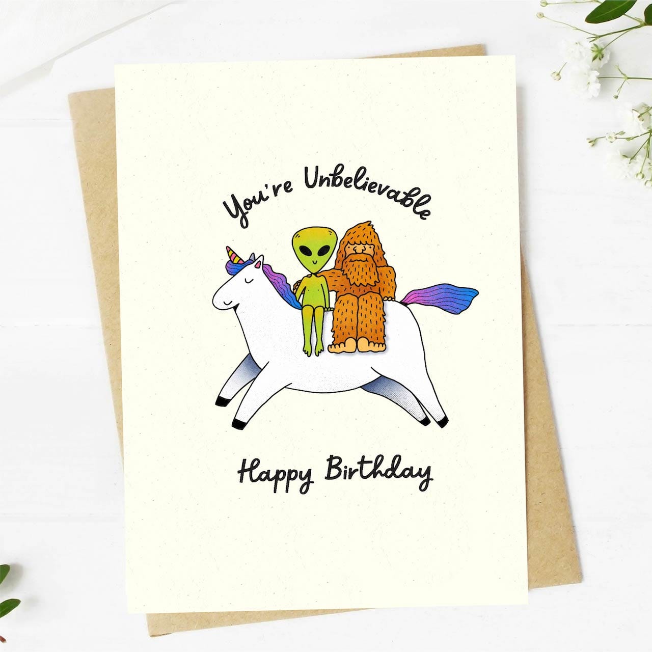  You're Unbelievable Cryptid Birthday Card、mySite、ghnorth