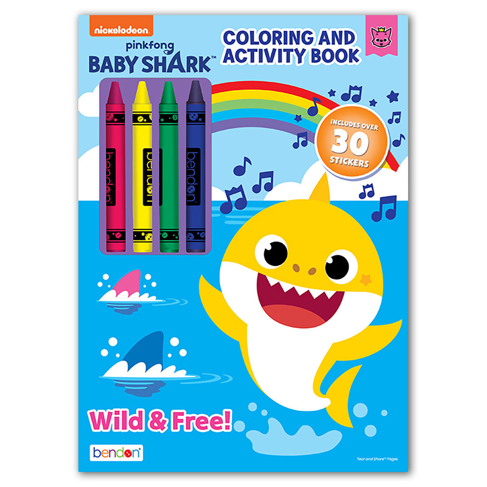  Baby Shark Coloring & Activity Book with Stickers、mySite、ghnorth