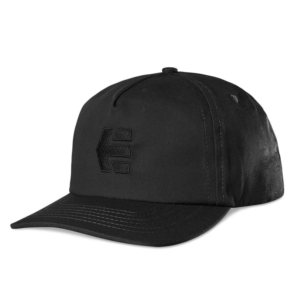  Etnies Icon Destruct Snapback Cap - Black/Black、mySite、merchandisen