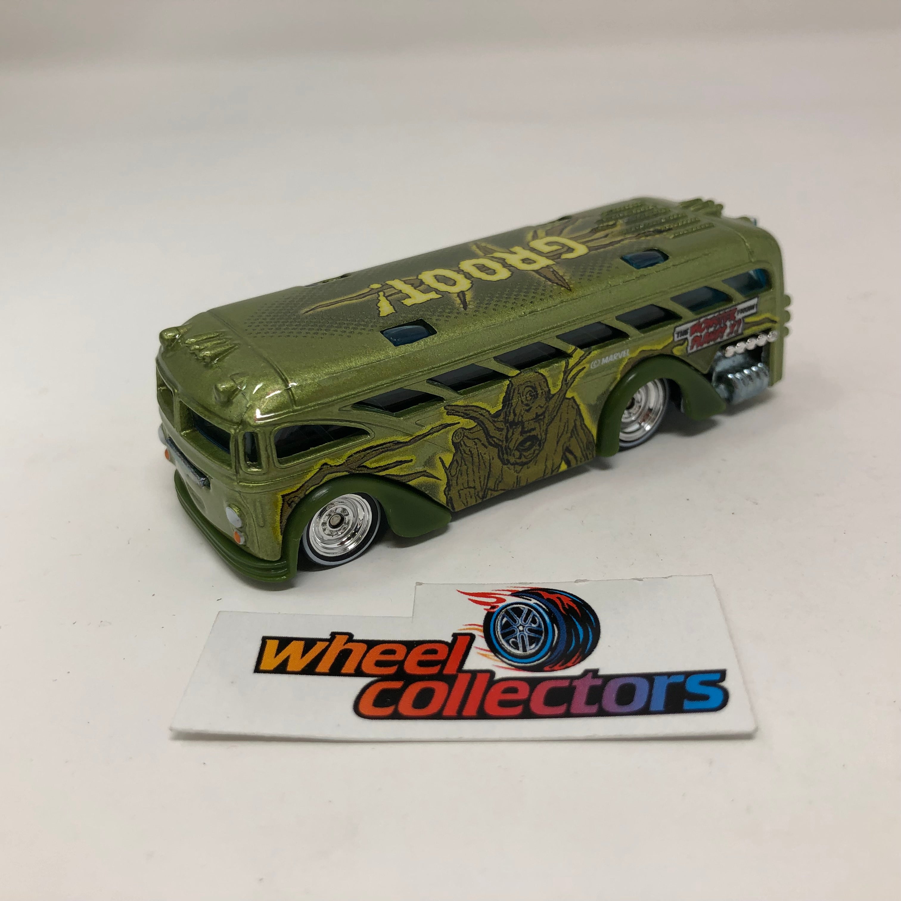 GROOT Surfin' School Bus * Green * Hot Wheels 1:64 scale Diecast Loose、mySite、hgirdovlk