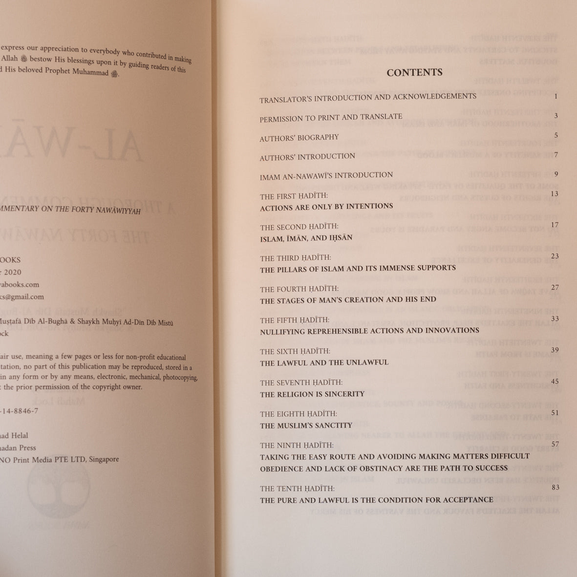 Al-Wafi: A Thorough Commentary of the Forty Nawawiyyah、mySite、topwebapps