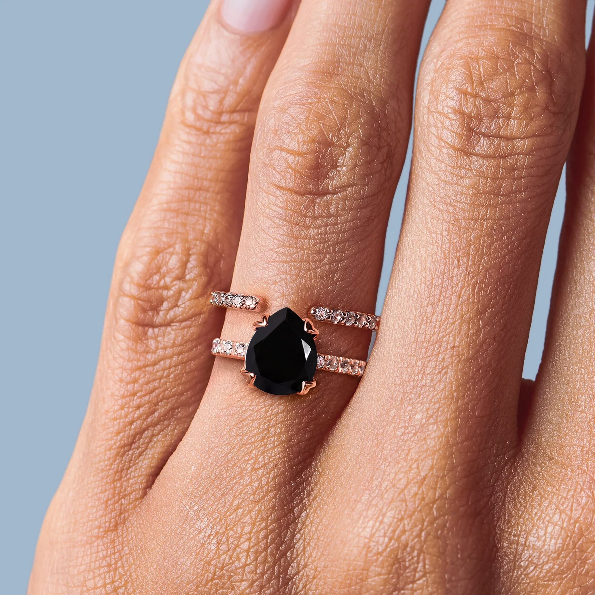 Black Obsidian Nymph Ring & Twinkling Band、mySite、hinf8tx79