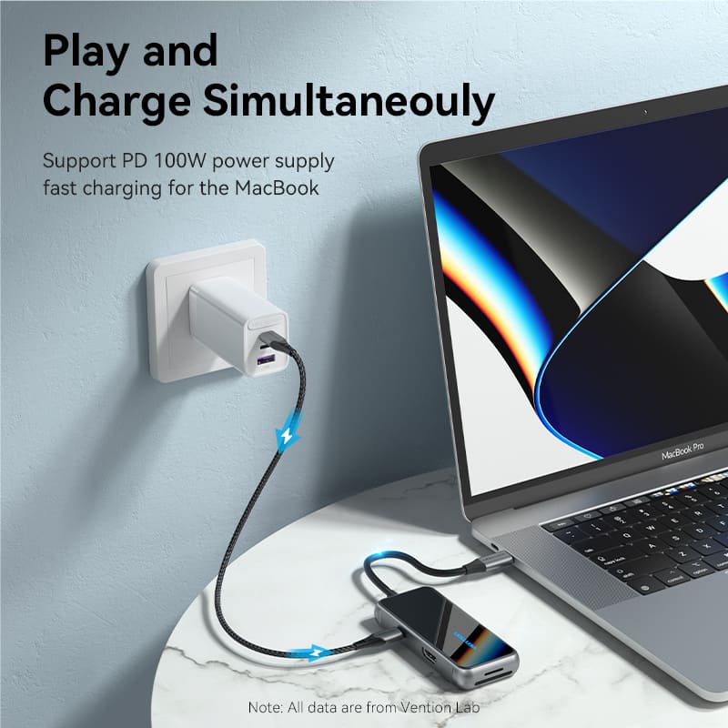 Vention 7-in-1 USB-C Docking Station、mySite、fannypackpong