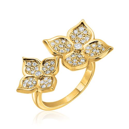 Gumuchian G. Boutique 18k Yellow Gold Diamond Lotus Ring、mySite、hinf8tx79