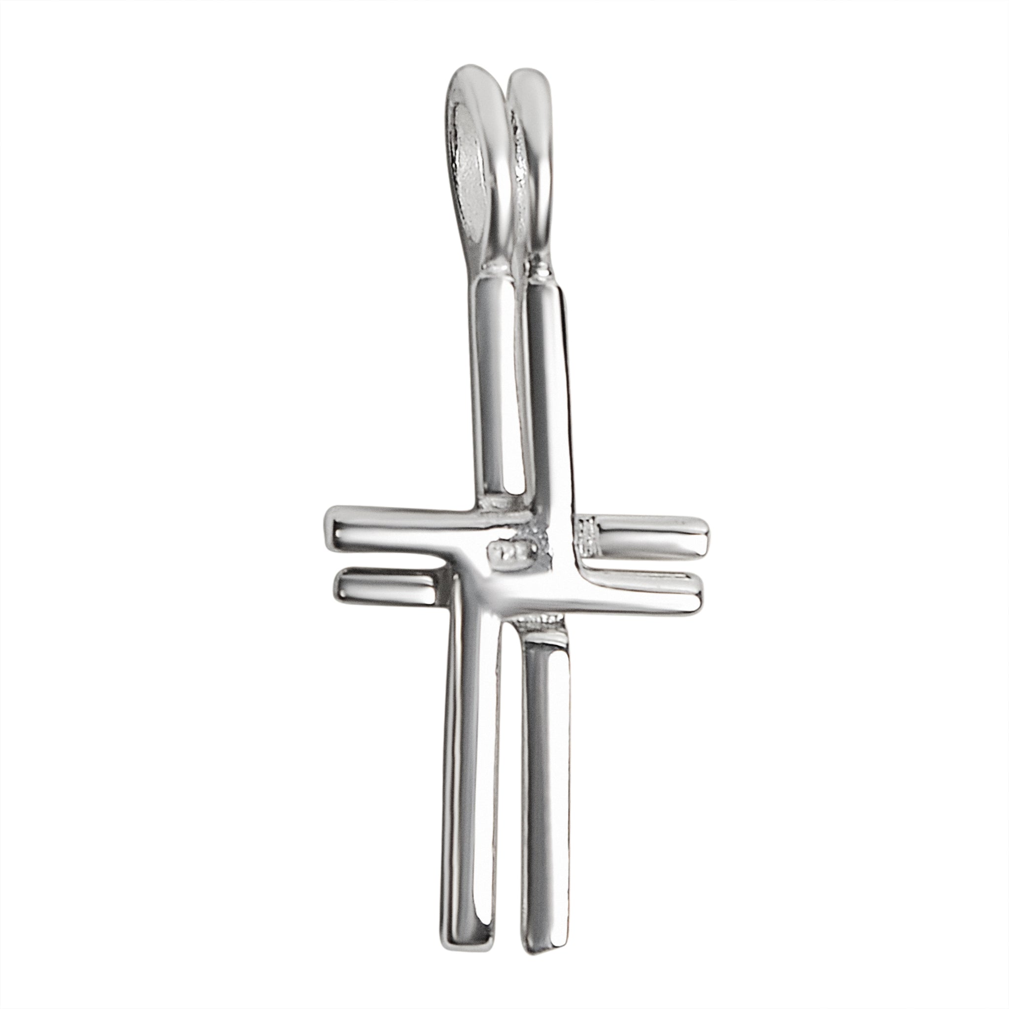 Sterling Silver Double Cross Pendant / SSP0096、mySite、dreamappss