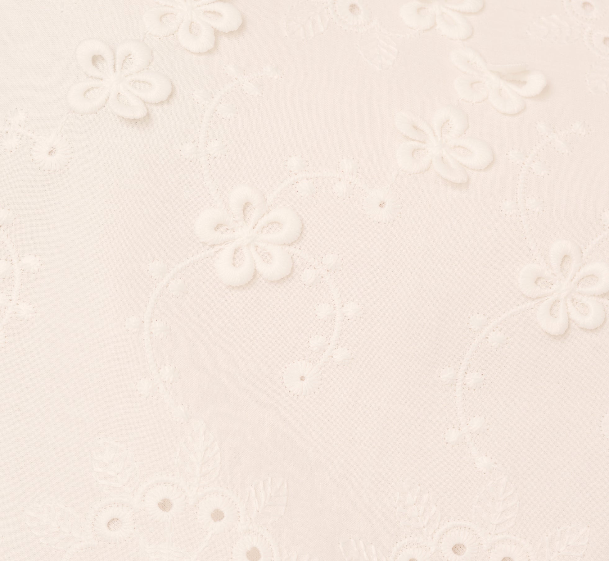 Short Sleeve 3D Eyelet Top In White、mySite、solidvoid