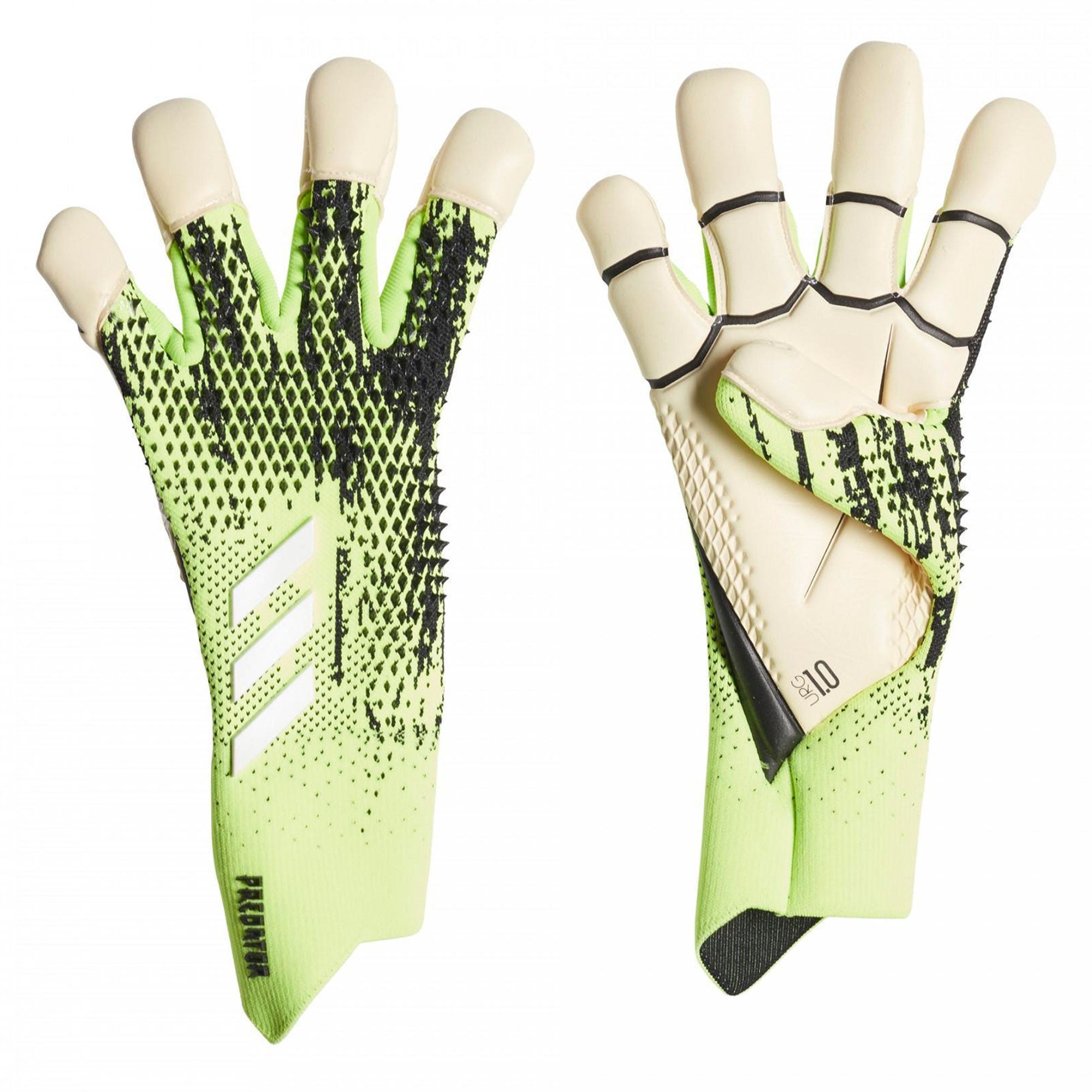 adidas Men's Predator 20 Pro Hybrid PC Goalkeeper Gloves Green/Black、mySite、bottomscart