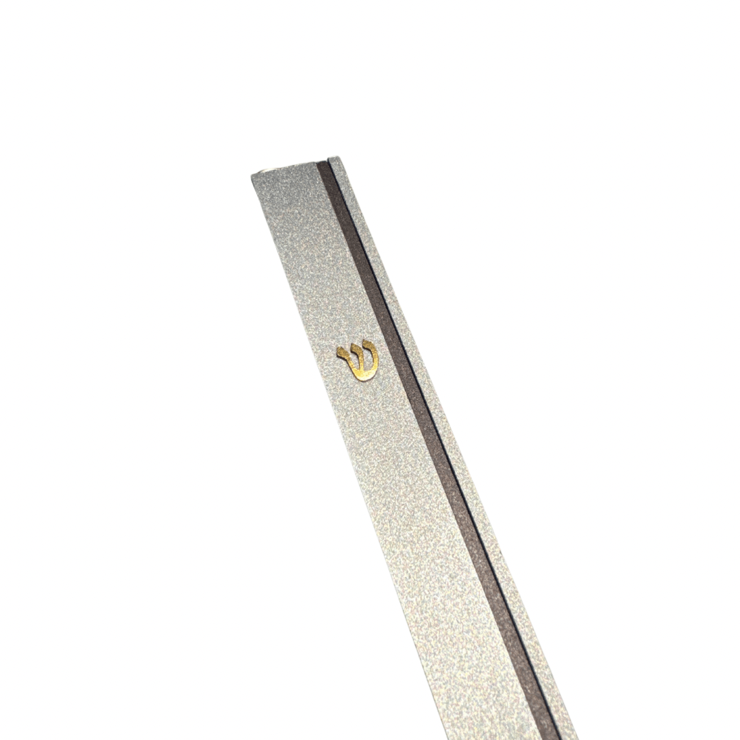 Grey Stripe Silver Mezuzah、mySite、elrpsem3k