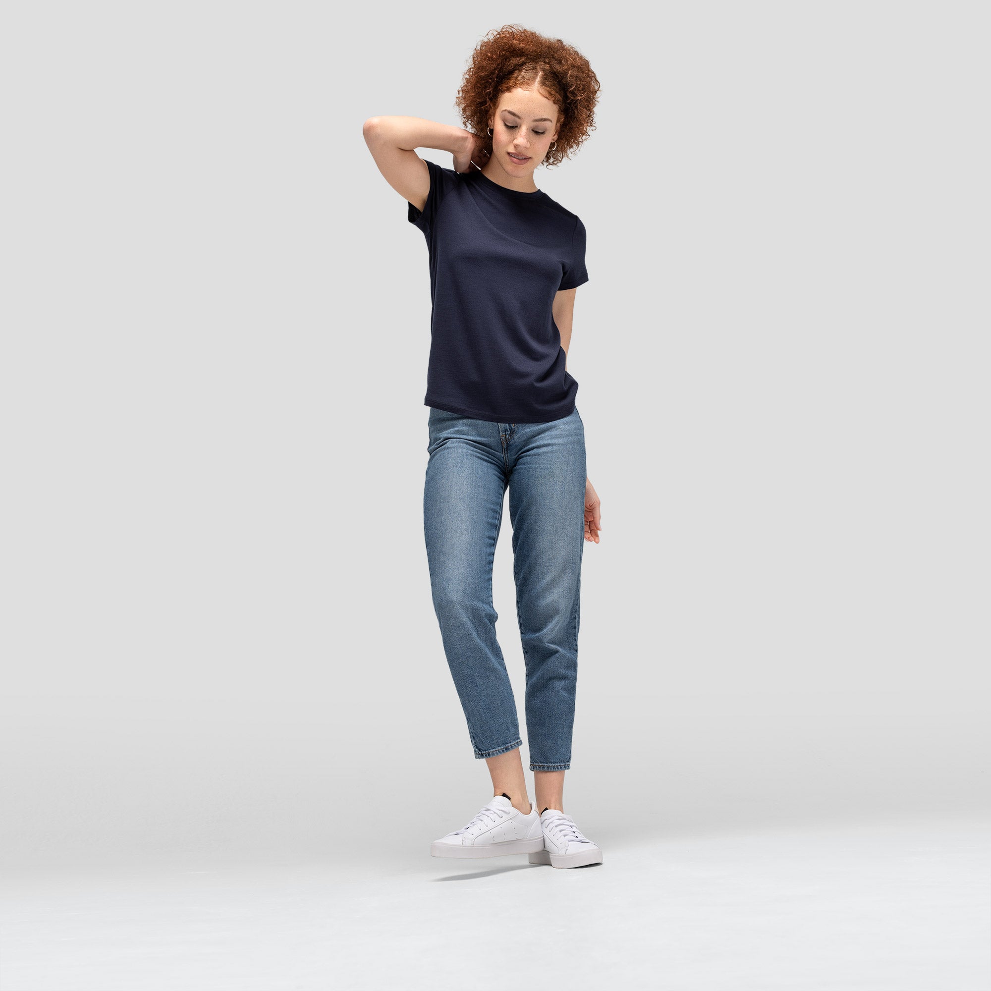Women's Merino Crew Neck T-Shirt、mySite、noshort