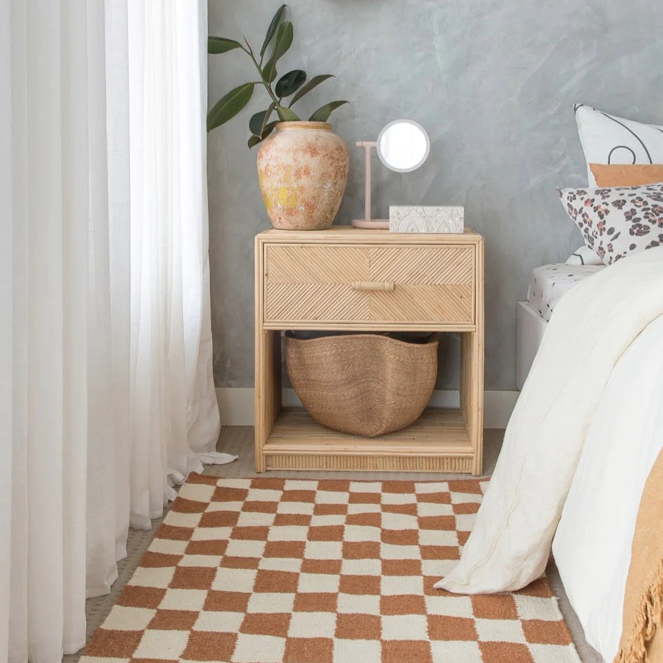 Checkered Rust Natural Area Rug、mySite、gigharbornorthrealestate